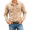 Beige, variant on Dpjklzsn Men's Button-Up Shirt, Long Sleeve Collared Shirt with Flap Chest Pockets for Casual Denim Outfits