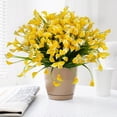 thumbnail image 4 of ZOELNIC Artificial Calla Lily, 8 Bundles Yellow Fake Spring Plastic Flowers Garden Home Table Centerpieces Pot Decor, Yellow, 4 of 8