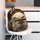 thumbnail image 5 of Disketp Vintage Pattern Bald Eagle Mochila Ligera Clásica con Múltiples Bolsillos, Mochila Casual para Hombre y Mujer, Ideal para Escuela, Trabajo y Viajes, 5 of 6