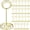 Gold, variant on Quivanta 24 Pieces 3.35 Inch Table Number Holder Place Card Photo Holder Picture Name Menu Clips Memo Cards Stand for Wedding Reception Anniversary Birthday Party Centerpieces (Silver)