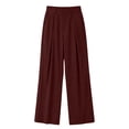 thumbnail image 7 of BUIGTTKLOP Corduroy Dress Pants for Women Business Casual Outfits High Waisted Work Slacks Wide Leg Office Trousers, 7 of 7