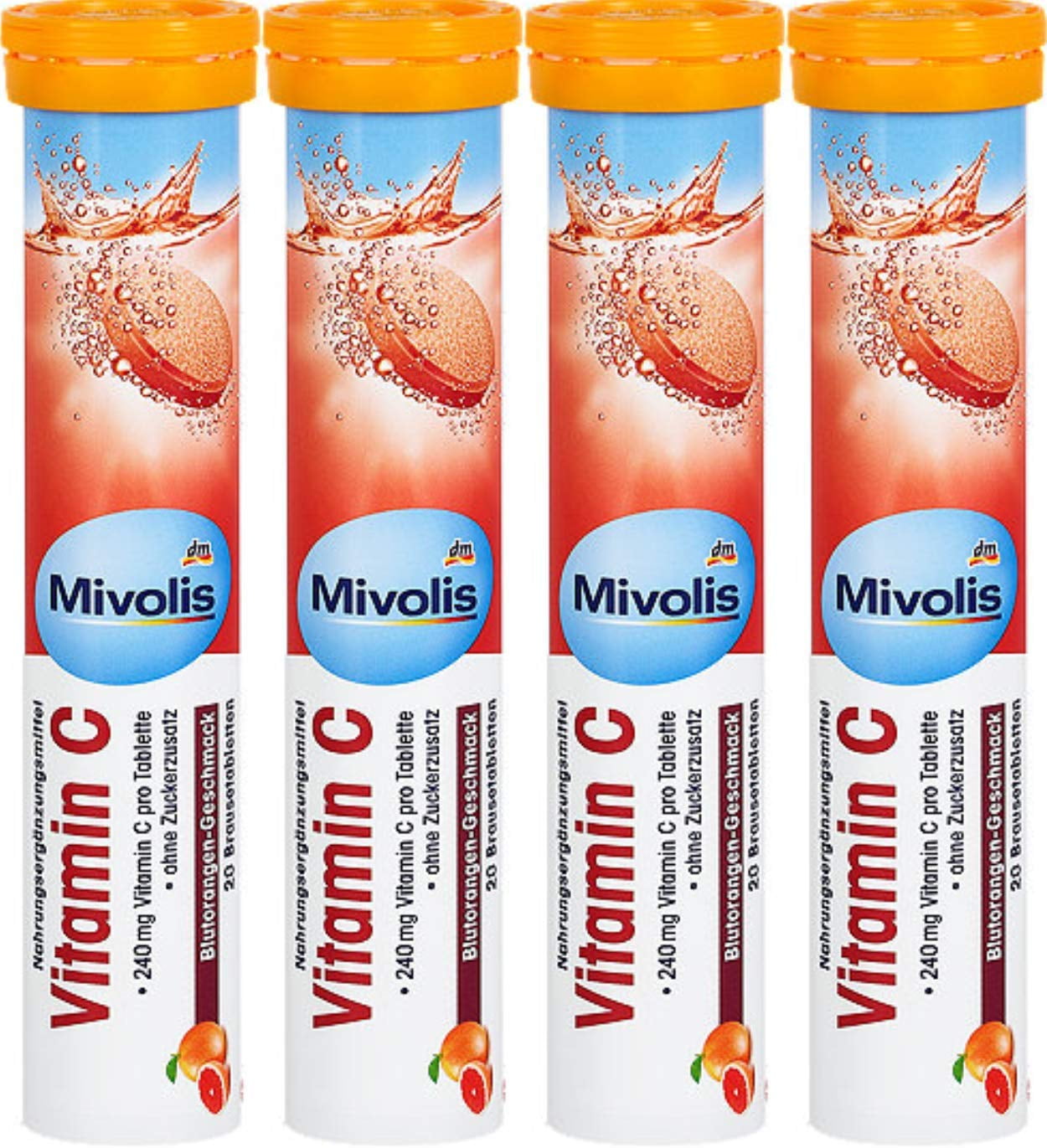 MIVOLIS effervescent dissolvable tablets: VITAMIN C 4 pack.