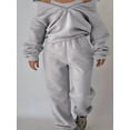 thumbnail image 2 of Casual Matching Two-piece Set, Zip Up Sweatshirt & Solid Sweatpants Outfits, Women's Clothing, 2 of 6