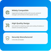 Yubico - YubiKey Bio C (FIDO Edition) - Basic compatibility - Multi-factor authentication (MFA) security key and passkey, connect via USB-C, Biometric, FIDO Certified - Protect Your Online Accounts