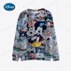 thumbnail image 3 of Sudadera elegante con estampado navideño de Disney Mickey Minnie para mujer, moda de otoño 2024, ropa de calle, jerséis para mujer, 3 of 5