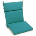 thumbnail image 1 of Coussin de Chaise d'Extérieur Carré pour Siège/dossier en Polyester Filé Uni de 22 Po sur 45 Po, Bleu Aqua, 1 of 2