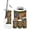 Color 1, variant on Rustic Bathroom Accessory Set 6 Piece Mallard Duck Farm Wild Western American Flag Trash can, Toothbrush Holder, Toothbrush Cup, Soap Dispenser, Soap Dish, Toilet Brush Holder