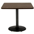 thumbnail image 3 of KFI Studios Mode 3' Square Dining Table, Designer White, Black Base, 3 of 6