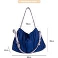 thumbnail image 3 of SPEKSEE Slouchy Shoulder Bag Large Lightweight Slouchy Hobo Tote with Rope Strap Casual Travel Duffel Nylon Purse Alt Overnight Bag, 3 of 8