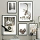 thumbnail image 4 of Arte de pared en lienzo, regalo de Navidad, Van, ciervo, pino, flor, nieve, carteles nórdicos e impresiones, imágenes para decoración de sala de estar, 4 of 4