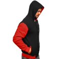 thumbnail image 5 of Vedolay Winter Coats for Men Winter Front Zip Jackets Long Sleeve Overcoats Hooded Coat Clothes Red,2XL, 5 of 5