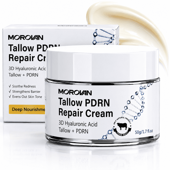 Face Moisturizer Tallow PDRN Repair Cream Soothing Hydrating for Sensitive Skin 1.7 fl oz