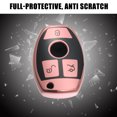 thumbnail image 4 of Unique Bargains Silicone Smart Key Fob Case Cover for Mercedes Benz A-Class 2013-2018 Key Fob Shell Pink, 4 of 6