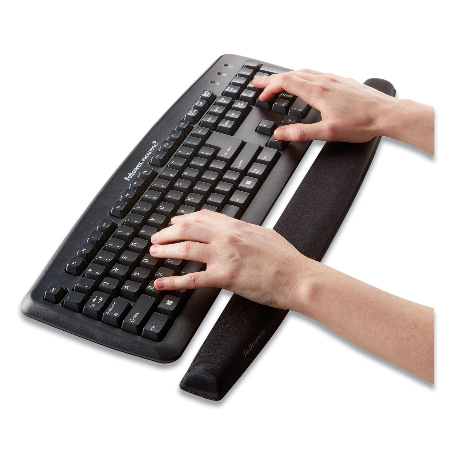 Fellowes® Gel Mouse Pad With Wrist Rest, Pink Flowers