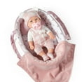 thumbnail image 2 of Edollable Juego de juguetes para muñecas de 12 pulgadas con accesorios Incluye portabebés Moisés Cama Chupete y manta Primera muñeca para niñas pequeñas de 3 años o más, 2 of 6