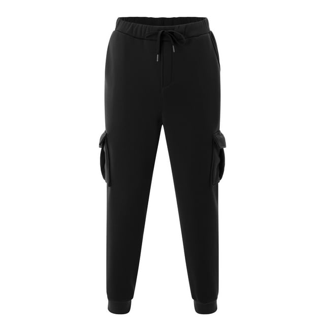 Men's Casual Pants - Versatile Spliced Printed Overalls for Everyday Wear Practical Pocket Design Durable Workwear Trouser Pants