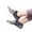 Gray, variant on Women's Non-Slip Five Toe Yoga Socks with Grips, Premium Combed Cotton Socks for Pilates, Barre, Ballet, Fitness