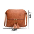 thumbnail image 2 of Fashion women's bag tassel small bag casual portable messenger shoulder bag, 2 of 5