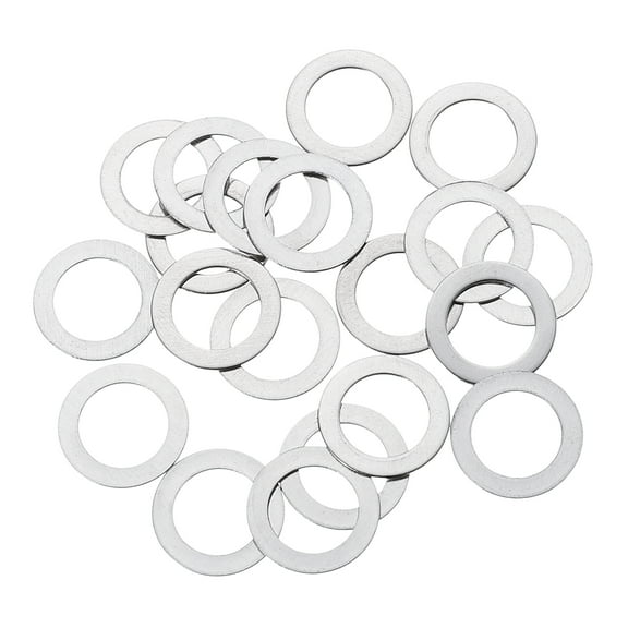 Uxcell 20 Pack M10 Flat Washer, 10x16x0.5mm Thickened 304 Stainless Steel Flat Spacers