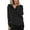 Noir, variante sur LUXUR Manteau d'Hiver Chaud pour Femmes à Manches Longues en Tricot Bleu 3TG