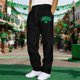 thumbnail image 3 of Ceisia Men's Trendy St. Patrick's Gift Day Print Elastic Waist Lacing Straight Casual Work Pants with Pockets, 3 of 6