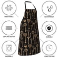 thumbnail image 5 of Kdxio Keys Apron with Pockets Adjustable Kitchen Aprons for Men Women Waterproof Aprons for Cooking,Drawing,Crafting, Baking Household Cleaning, 5 of 5