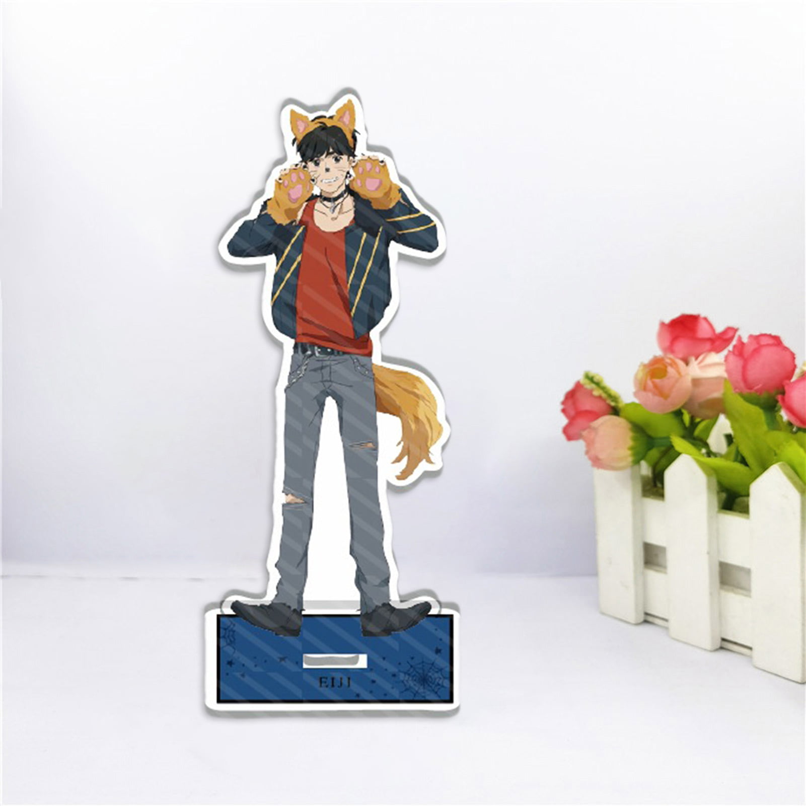 Taicanon 5.9 Anime Banana Fish Ash Okumura Eiji Couples Acrylic Toy  Display Stand Desk Miniature Standing Figure Home Room Decor, Fans Gift 