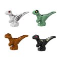 thumbnail image 3 of Juguetes educativos Jurassic Park Dinosaur para niños Juguete de bloques para niños que incluye T-Rex Velociraptor Regalos de cumpleaños de Navidad, 3 of 5