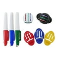 thumbnail image 4 of Golf Ball Liner Triple Line with 2 Marker Pen Color Blue Red Putting Position Aids Line Marker Drop Ship Set R, 4 of 6