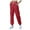 Brick Red, variant on Comfy Fit Pants High Waisted Sweat Pants Drawstring Womens Sweatpants Slant Side Pockets Straight Leg Pants Green,S