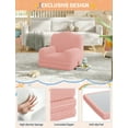 thumbnail image 1 of QinaQin Sofá infantil 2 en 1 convertible a chaise, con cierres ocultos, base antideslizante y empaque al vacío para fácil instalación, ideal para descanso, lectura y juego, 1 of 6