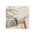 thumbnail image 3 of Bolsa De Diseño de Cuadros Bandolera De Dama Elegante blanco, 3 of 4