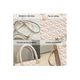 thumbnail image 3 of Bolsa De Diseño de Cuadros Bandolera De Dama Elegante blanco, 3 of 4
