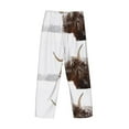 thumbnail image 5 of Goofa Yak Printed Soft Pajama Pants for Men, Wide Leg Comfy Casual Lounge Yoga Pants-Small, 5 of 9