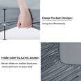 thumbnail image 4 of JoanKaren King Size Bed Sheets Set,Rayon from Bamboo,Cooling & Breathable for Hot Sleepers,16" Deep Pocket Fitted Sheet,Dark Gray, 4 of 8
