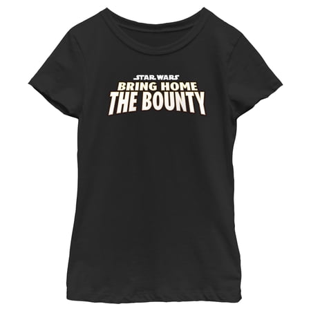Girl s Star Wars: The Mandalorian Bring Home the Bounty Graphic Tee Black Medium