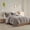 Grey, variant on Twin/Twin XL Shaggy Long Fur Comforter Mini Set