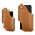 thumbnail image 6 of HESITONE Leather Phone Holster,Phone Holder for Belt Loop,Cell Phone Cases,Belt Pouch, 6 of 19