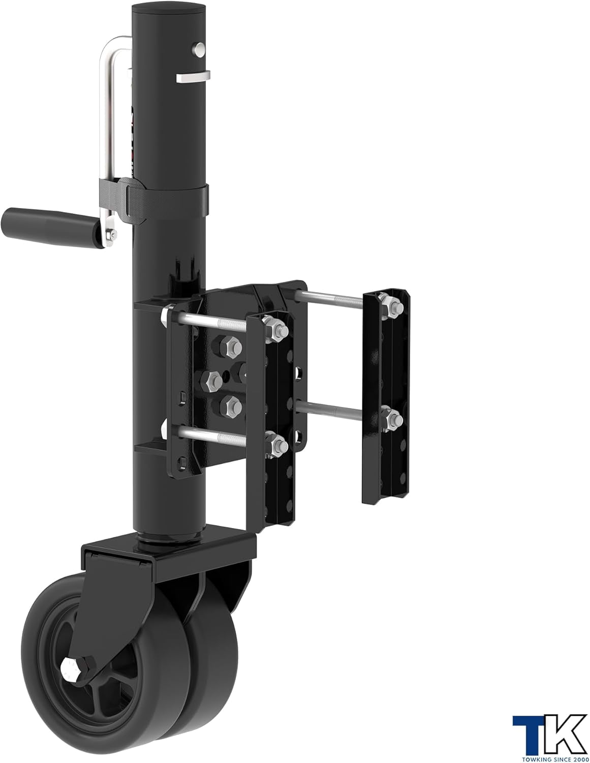 TOWKING 2000 lbs Upgraded Boat Trailer Jack, 10" Lift, Bolt on Trailer Jack for RV, Boat and More, Black