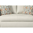 thumbnail image 3 of Benjara BM213243 Fabric Upholstered Loveseat with Flared Shelter Arms - Off White - 38 x 65 x 38 in., 3 of 5