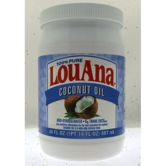 LouAna Coconut Oil 100% Pure, 30 Fl Oz