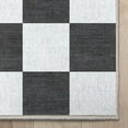 thumbnail image 2 of Well Woven Apollo Flatwoven Modern Squares Black 2'3" x 7'3" Runner Rug, 2 of 6