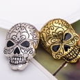 thumbnail image 2 of Qarigey Broches para mujer, pasador de pecho de aleación Punk Rock con diamantes de imitación, ropa estilo Calavera de Halloween para fiesta de hombre, Type3 NO3 Qarigey AP004671-01, 2 of 6