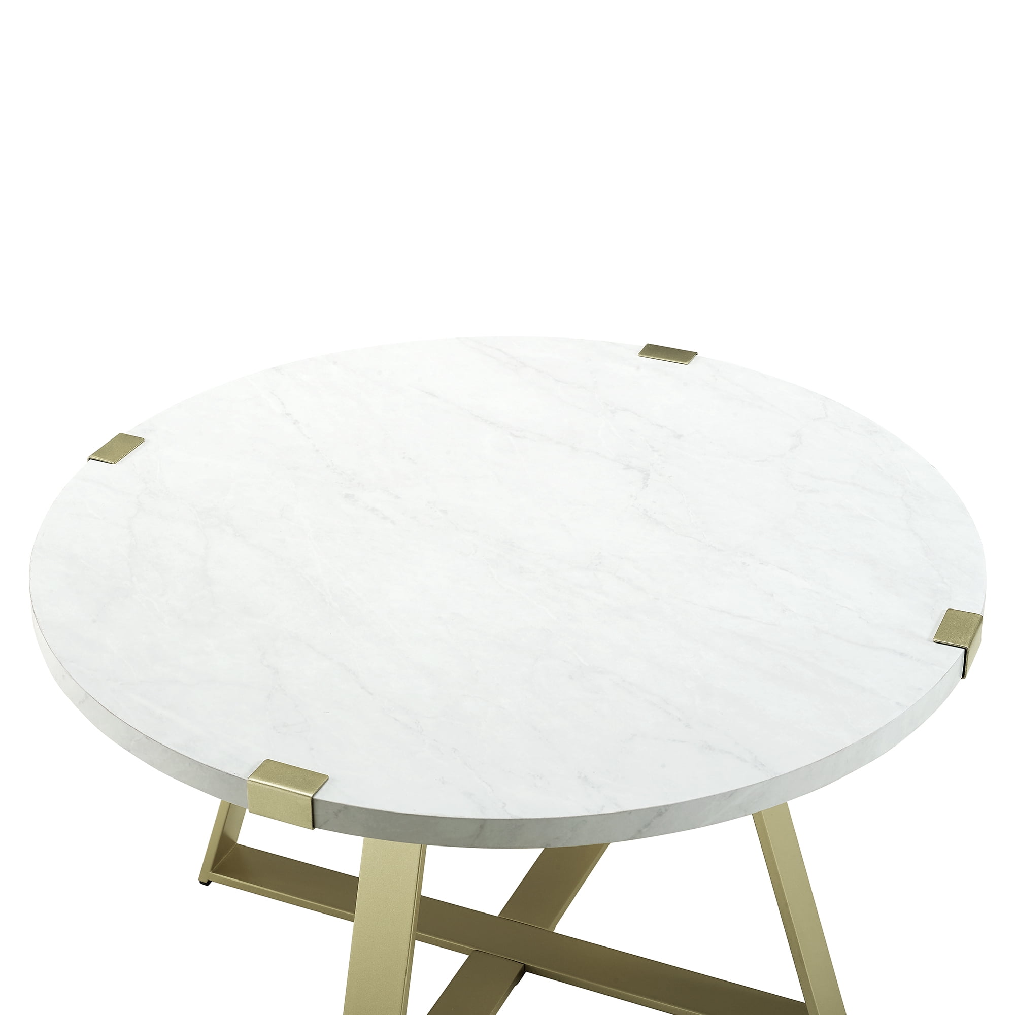 River Street Designs Slate Wrap Leg Faux Marble Coffee Table