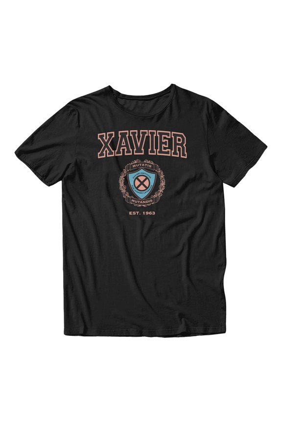 X-Men Comics Xavier School of Higher Learning Men's T Shirt (Black, S-XXXL)