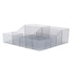 thumbnail image 5 of Organizador de maquillaje de tocador con 15 compartimentos, esquinas suaves, pequeño organizador de cosméticos para pinceles, paletas de sombra de ojos, 2 uds., 5 of 8