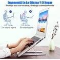 thumbnail image 4 of Soporte para Laptop Aluminio, Base para Laptop con 6 Niveles de Altura Ajustable, Diseño Antideslizante y Ventilado, Soporte para Computadora, Compatible con MacBook, Dell, HP, 10-15,6 Pulgadas, 4 of 5