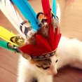 thumbnail image 2 of Sombrero Pequeñ Perros Con De Plu Indios Estilo Disfraz Sunnimix Gorra de sombrero de gato para mascotas, 2 of 8