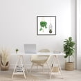 thumbnail image 2 of Stupell Industries Modern Indoor Potted Greenery Spider Plant Terrarium Botanical & Floral Painting Black Framed Art Print Wall Art, 24 x 24, 2 of 7