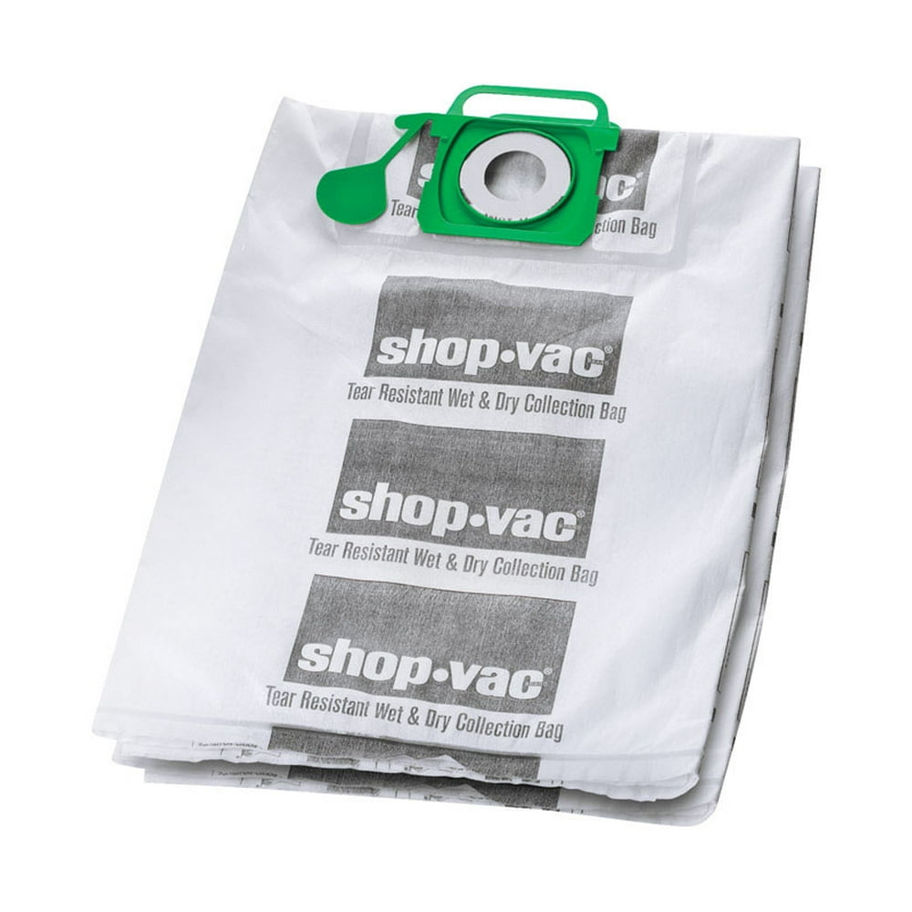 ShopVac 12.5 in. L x 0.5 in. W Wet/Dry Vac Bag 510 gal. White 2 pk